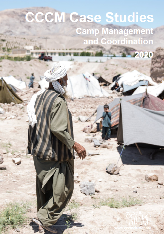 Man walking in camp