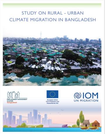 Cover of the Study on Rural-Urban Climate Migration In Bangladesh