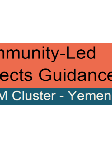 Yemen: Community-Led Projects Guidance 2023