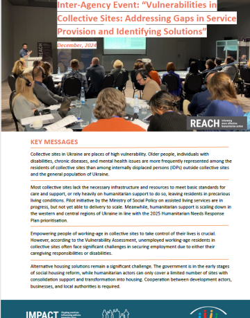 Inter-Agency Event “Vulnerabilities in Collective Sites Addressing Gaps in Service Provision and Identifying Solutions” Inter-Agency Event Vulnerabilities in Collective Sites Addressing Gaps in Service Provision and Identifying Solutions