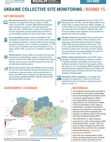 UKRAINE COLLECTIVE SITE MONITORING | ROUND 15 | ENG UKRAINE COLLECTIVE SITE MONITORING | ROUND 15 | ENG