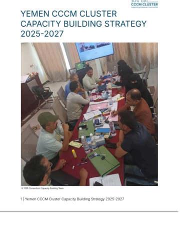 YEMEN CCCM CLUSTER - CAPACITY BUILDING STRATEGY 2025-2027 YEMEN CCCM CLUSTER - CAPACITY BUILDING STRATEGY 2025-2027