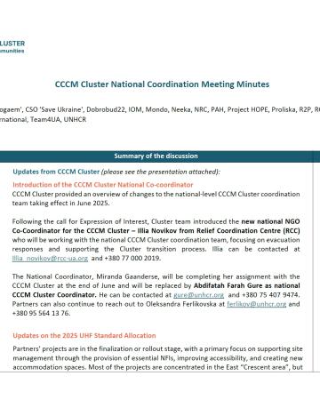 2025_06_03_National CCCM Cluster meeting minutes 2025_06_03_National CCCM Cluster meeting minutes